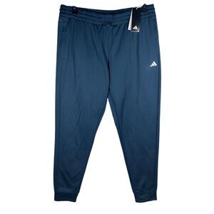 Adidas Mens Training Jogger Pants Blue‎ XL Extra Large Athletic Gym NEW